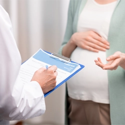 Chiropractic Boise ID Pregnant Lady Meeting With Doctor