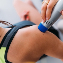 Chiropractic Boise ID Woman Receiving Laser Therapy